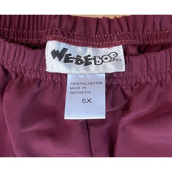 We Be Bop ~ NWT, EASY PANTS 5X, Plum, Side Pockets, Capri, Pull-on, Comfy - Picture 4 of 10
